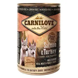 Вологий корм Carnilove Salmon & Turkey для цуценят, лосось та індичка, 400 г