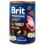 Вологий корм Brit Premium by Nature для собак, індичатина з печінкою, 400 г