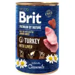 Вологий корм Brit Premium by Nature для собак, індичатина з печінкою, 800 г