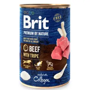 Вологий корм Brit Premium by Nature для собак, яловичина з тельбухами, 400 г