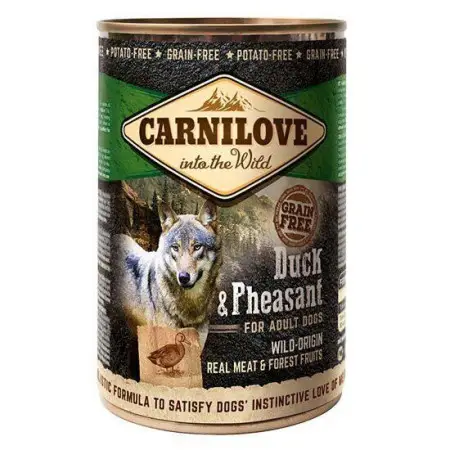 Вологий корм Carnilove Duck & Pheasant для собак, качка та фазан, 400 г