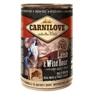 Вологий корм Carnilove Lamb & Wild Boar для собак, ягня та кабан, 400 г