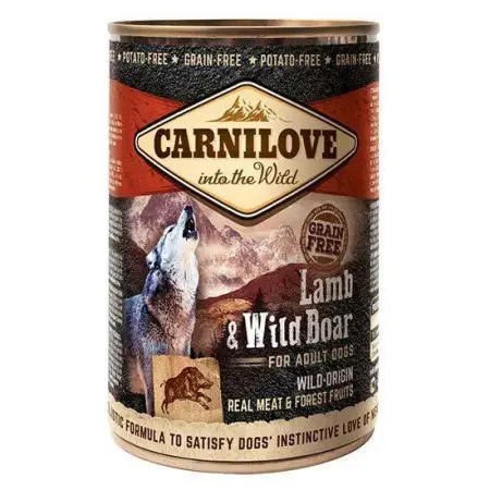 Вологий корм Carnilove Lamb & Wild Boar для собак, ягня та кабан, 400 г