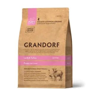 Сухий корм Grandorf Lamb and Turkey Puppy для цуценят з ягням та індичкою 1 кг