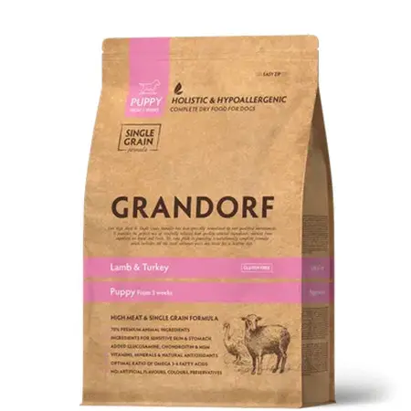 Сухой корм Grandorf Lamb and Turkey Puppy для щенков с ягненком и индейкой 1 кг