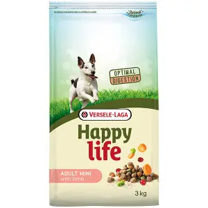 Happy Life Adult Mini with Lamb ХЕППІ ЛАЙФ МІНІ ЯГНЯ сухий преміум корм для собак міні та малих порід , 3 кг.