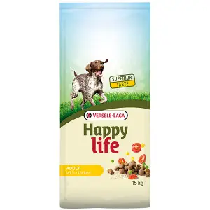 Happy Life Adult with Chicken ХЕППІ ЛАЙФ З КУРКОЮ сухий преміум корм для собак усіх порід , 15 кг