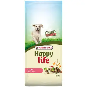 Happy Life Adult with Lamb ХЕППІ ЛАЙФ ЯГНЯ сухий преміум корм для собак середніх та великих порід , 15 кг