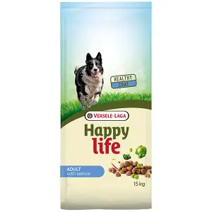 Happy Life Adult with Salmon ХЕППІ ЛАЙФ ЛОСОСЬ сухий преміум корм для собак усіх порід , 15 кг