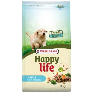 Happy Life Junior with Chicken ХЕППІ ЛАЙФ ДЖУНІОР сухий преміум корм для цуценят всіх порід , 3 кг