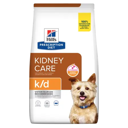 Hill's PRESCRIPTION DIET k/d з ActivBiome+ Kidney Defense Сухий корм для собак для підтримання функції нирок, 1,5 кг