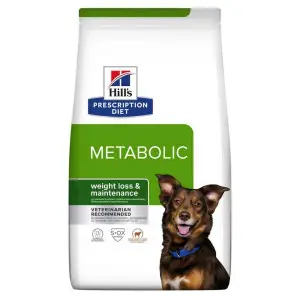 Hill’s PRESCRIPTION DIET Metabolic Сухий корм для собак для контролю та зниження ваги, з ягням і рисом, 1,5 кг