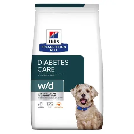 Hill's PRESCRIPTION DIET w/d Сухий корм для собак при цукровому діабеті, з куркою, 10 кг