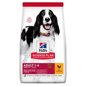 Hill’s SCIENCE PLAN Adult Medium Breed Сухий корм для дорослих собак середніх порід, з куркою, 14 кг
