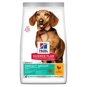 Hill’s SCIENCE PLAN Adult Perfect Weight Small&Mini Сухий корм для підтримки ваги дорослих малих та мінатюрних собак, з куркою, 1,5 кг