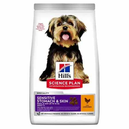 Hill’s SCIENCE PLAN Adult Sensitive Stomach&Skin Small&MIni Сухий корм при чутливому шлунку та шкірі для дорослих малих і мініатюрних собак, з куркою,6 кг