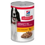 Hill's SCIENCE PLAN Adult Вологий корм для дорослих собак, з куркою, консерва, 370 г