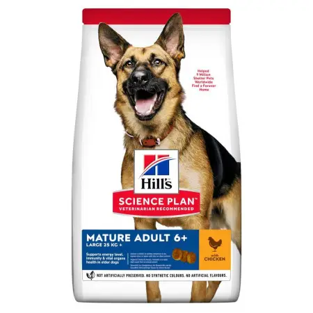 Hill’s SCIENCE PLAN Mature Adult 6+ Large Breed Сухий корм для зрілих собак великих порід від 6 років, з куркою, 14 кг