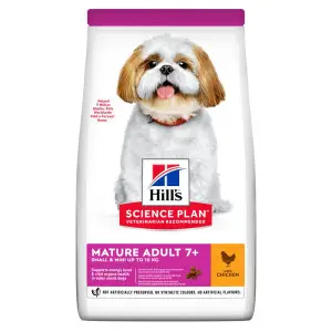 Hill’s SCIENCE PLAN Mature Adult 7+ Small&Mini Сухий корм для зрілих малих і мініатюрних собак від 7 років, з куркою, 1,5 кг