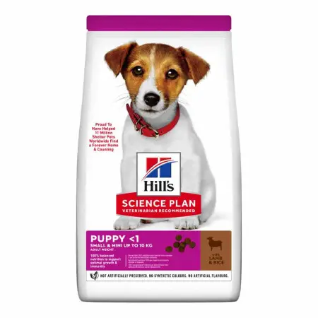 Hill's SCIENCE PLAN Puppy Smal&Mini Сухой корм для щенков малых и миниатюрных пород, с ягненком и рисом, 3 кг