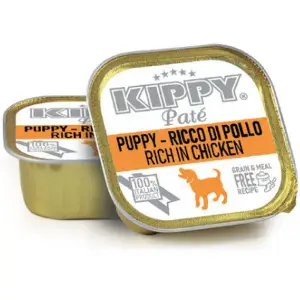 KIPPY Pate Puppy Chicken 150g Повноцінний вологий корм для цуценят з куркою у вигляді паштету, 150 г 