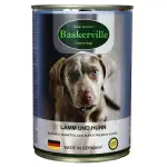 Консервований корм Baskerville для собак. Ягня та півень 400г