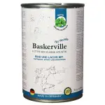Консервований корм Baskerville HF Holistic Холістик класу. Яловичина та лосось для собак, 400г