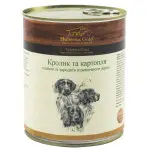 Консервований корм Hubertus Gold для собак Кролик та картопля 800г