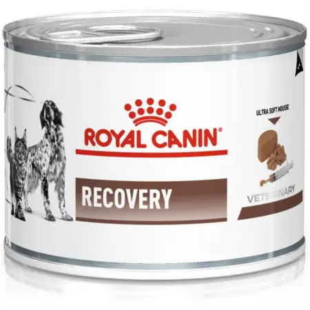Вологий лікувальний корм Royal Canin Recovery для дорослих собак та кішок у період відновлення після анорексії, 195 г