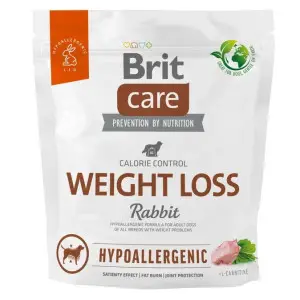 Сухой корм Brit Care Dog Hypoallergenic Weight Loss для собак с лишним весом, гипоаллергенный с кроликом, 1 кг
