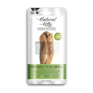 Ласощі Natural Kitty Original Series STEAMED TUNA BELLY для котів та собак у вигляді шматочків тунця приготованих на пару 30г