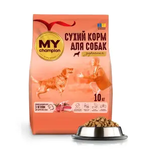 Мій чемпіон. Повнораціонний сухий корм для собак з ягням, 10 кг