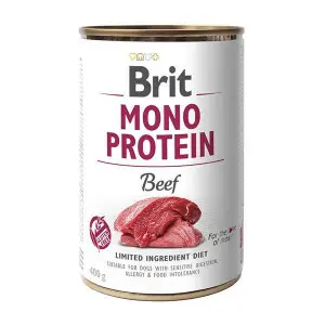 Вологий корм Brit Mono Protein Beef для собак, з яловичиною, 400 г