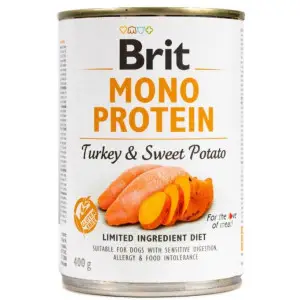 Вологий корм Brit Mono Protein Turkey & Sweet Potato для собак, з індичкою і бататом, 400 г