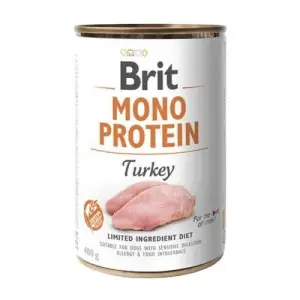 Вологий корм Brit Mono Protein Turkey для собак, з індичкою, 400 г