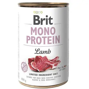 Вологий корм Brit Mono Protein Lamb для собак, з ягнятиною, 400 г