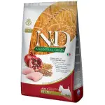 Низькозерновий сухий корм Farmina N&D Low Grain Mini Adult для собак дрібних порід з куркою та гранатом 800 г