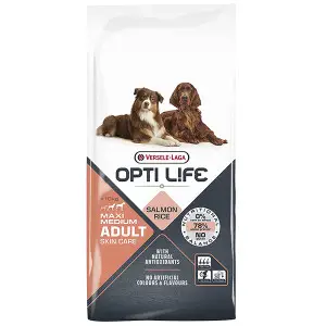 Opti Life Adult Skin Care Medium & Maxi ОПТІ ЛАЙФ ЛОСОСЬ СЕРЕДНІХ ВЕЛИКИХ сухий суперпреміум корм для собак середніх і великих порід 12,5 кг