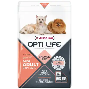 Opti Life Adult Skin Care Mini ОПТІ ЛАЙФ ЛОСОСЬ МІНІ МАЛИХ сухий суперпреміум корм для собак міні та малих порід 2,5 кг