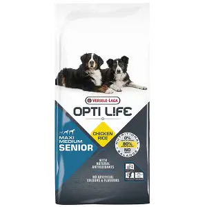 Opti Life Senior Medium & Maxi ОПТІ ЛАЙФ СЕНЬЙОР СЕРЕДНІХ ВЕЛИКИХ сухий суперпреміум корм для літніх собак середніх і великих порід 12,5 кг
