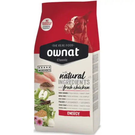 Ownat Classic Energy Сухий корм для дорослих собак з високим рівнем фізичної активності, з куркою, 4 кг