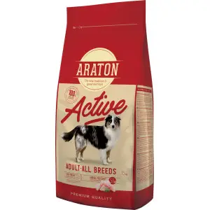 Повноцінний сухий корм для дорослих активних собак усіх порід Araton ACTIVE All Breeds 15кг