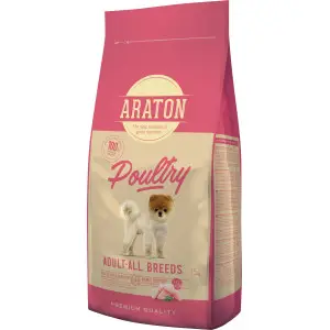 Повноцінний сухий корм для дорослих собак всіх порід. Araton POULTRY Adult All Breeds 15кг