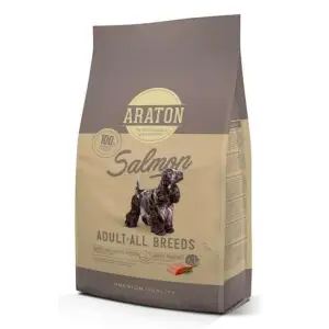 Повноцінний сухий корм з лососем для дорослих собак усіх порід Araton SALMON Adult All Breeds 3кг