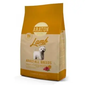 Повнораціонний сухий корм для дорослих собак з ягнятиною Araton LAMB Adult All Breeds 3кг