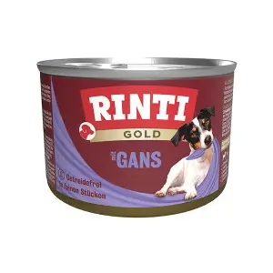 Rinti Gold mit Gans РІНТІ ГОЛД ГУСАК беззерновий повнораціонний натуральний вологий корм для собак 185 г