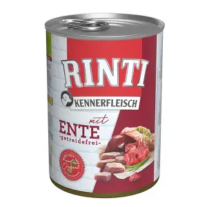Rinti Kennerfleisch mit Ente РІНТІ КЕННЕРФЛЯЙШ КАЧКА беззерновий повнораціонний натуральний вологий корм для собак 400 г
