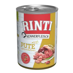 Rinti Kennerfleisch mit Pute РІНТІ КЕННЕРФЛЯЙШ ІНДИЧКА беззерновий повнораціонний натуральний вологий корм для собак 400 г