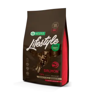 Сухий беззерновий корм з лососем для дорослих собак всіх порід Lifestyle Grain Free Salmon Adult All Breeds 1.5кг