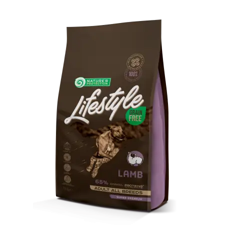 Сухой беззерновой корм с ягненком для взрослых собак всех пород Lifestyle Grain Free Lamb Adult All Breeds 1.5кг